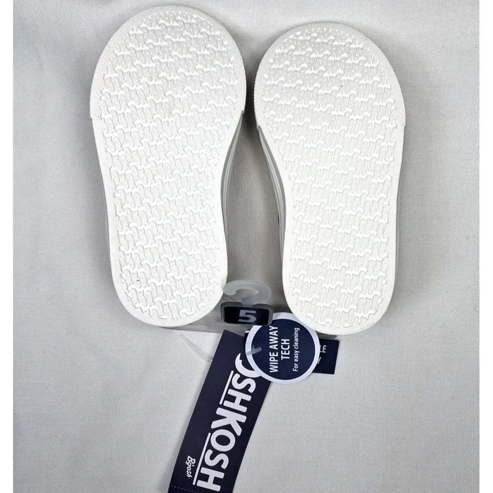 Oshkosh‎ 5 Toddler Putney Tan Slip On Sneakers Wipe Clean Shoes Wipe Away Tech